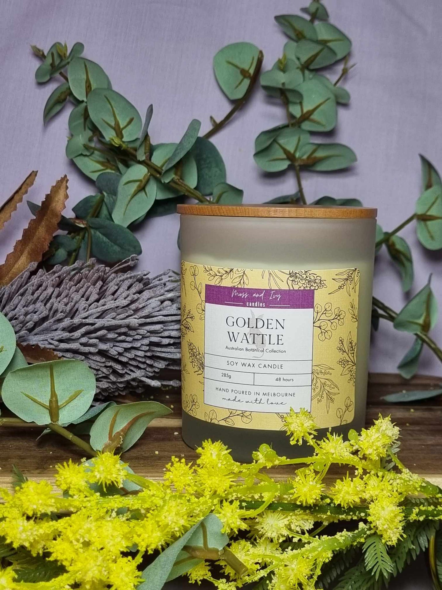 Golden Wattle Candle